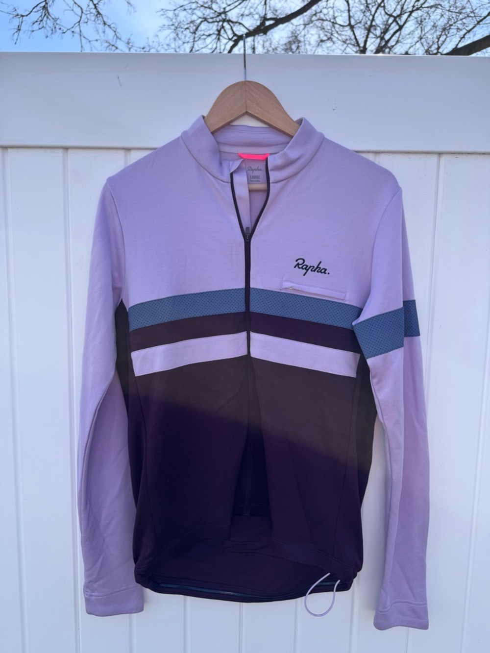 Rapha Lavender & Plum Cycling Jersey with Teal Stripe